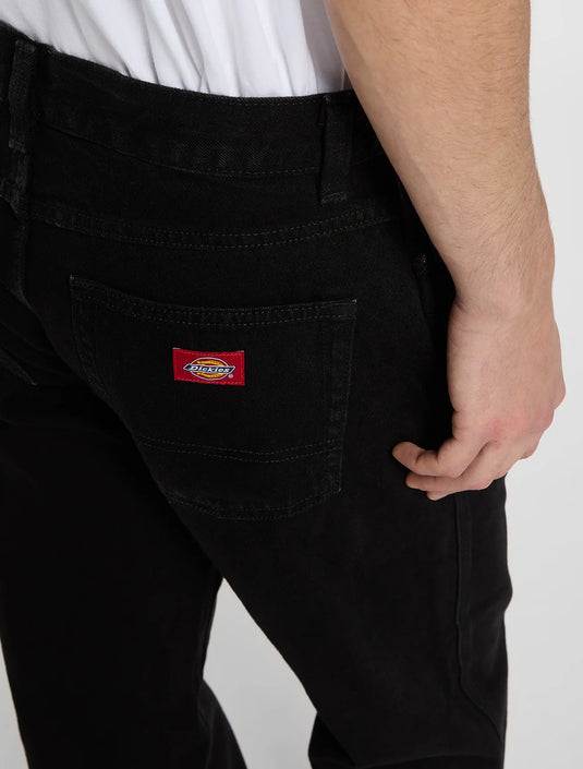 Dickies Men's 983 Regular Straight Jeans Black DK0A885HBLK