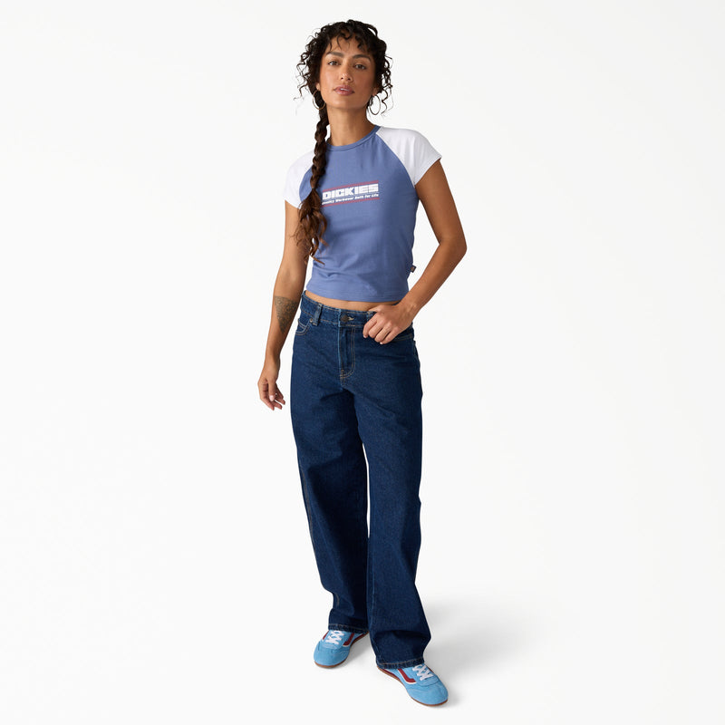 Load image into Gallery viewer, Dickies Women's 957 Loose Tapered Work Pants Dark Indigo DK0A885J0DD
