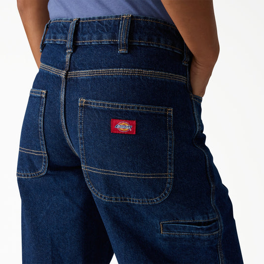 Dickies Women's 957 Loose Tapered Work Pants Dark Indigo DK0A885J0DD