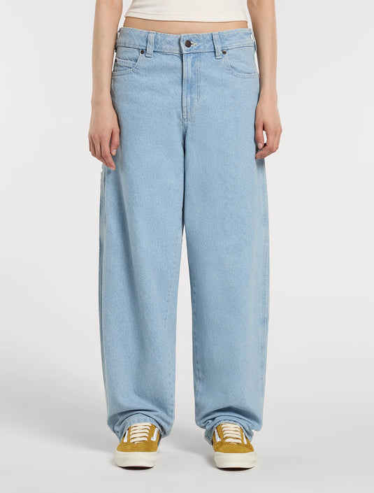 Dickies Women's 957 Loose Tapered Work Jeans Vintage Blue DK0A885JC151