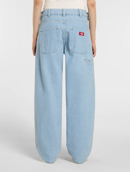Dickies Women's 957 Loose Tapered Work Jeans Vintage Blue DK0A885JC151