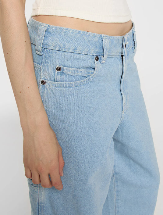 Dickies Women's 957 Loose Tapered Work Jeans Vintage Blue DK0A885JC151