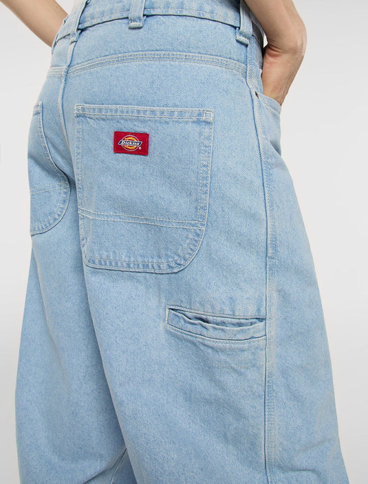 Dickies Women's 957 Loose Tapered Work Jeans Vintage Blue DK0A885JC151