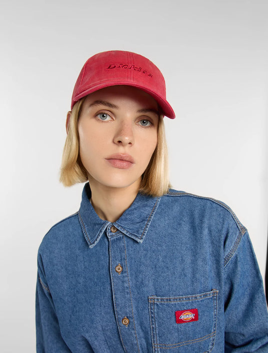 Dickies Unisex Middlefield Wash Dad Cap Garnet DK0A887ZL33