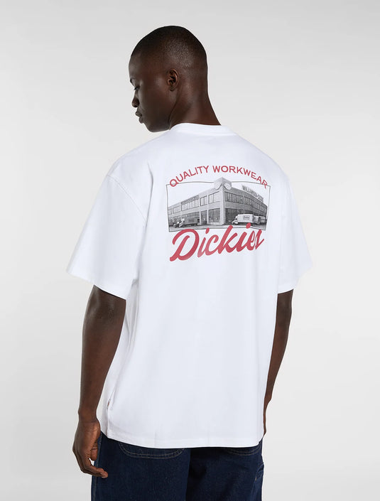 Dickies Men's Wellsville Medium Weight T-Shirt White DK0A88860WH1