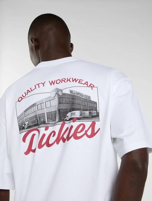 Dickies Men's Wellsville Medium Weight T-Shirt White DK0A88860WH1