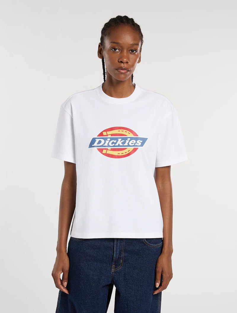 Load image into Gallery viewer, Dickies Women's Icon Medium Weight T-shirt White DK0A888J0WH
