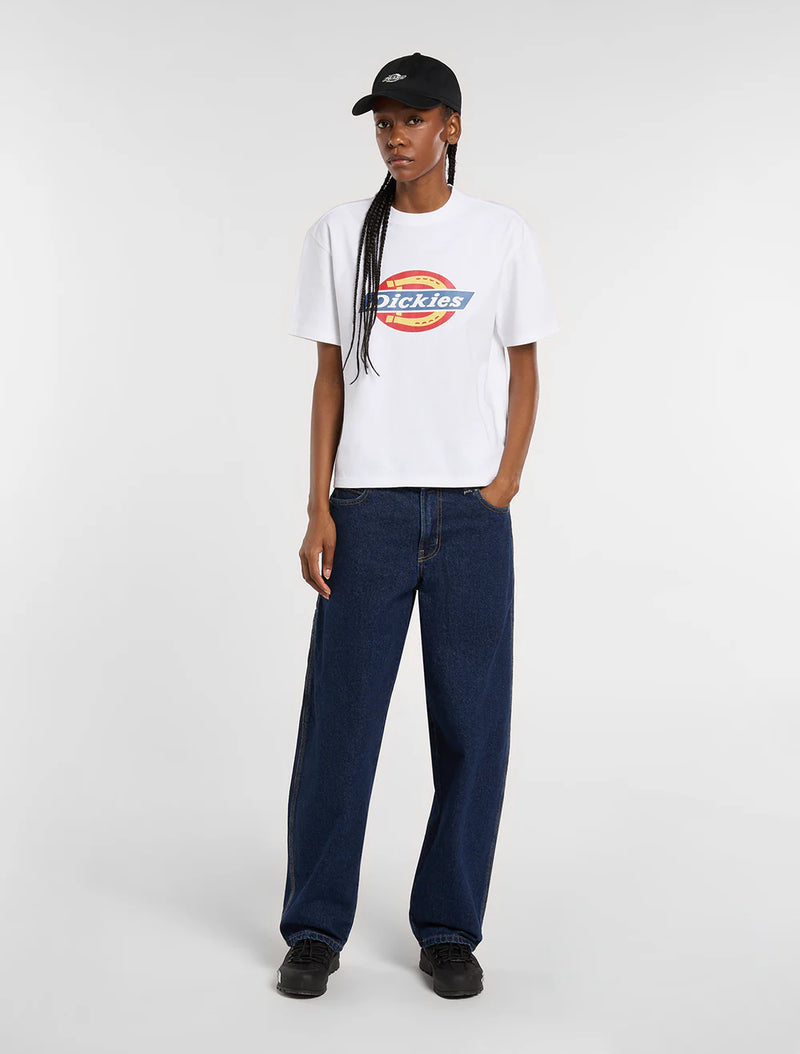 Load image into Gallery viewer, Dickies Women's Icon Medium Weight T-shirt White DK0A888J0WH

