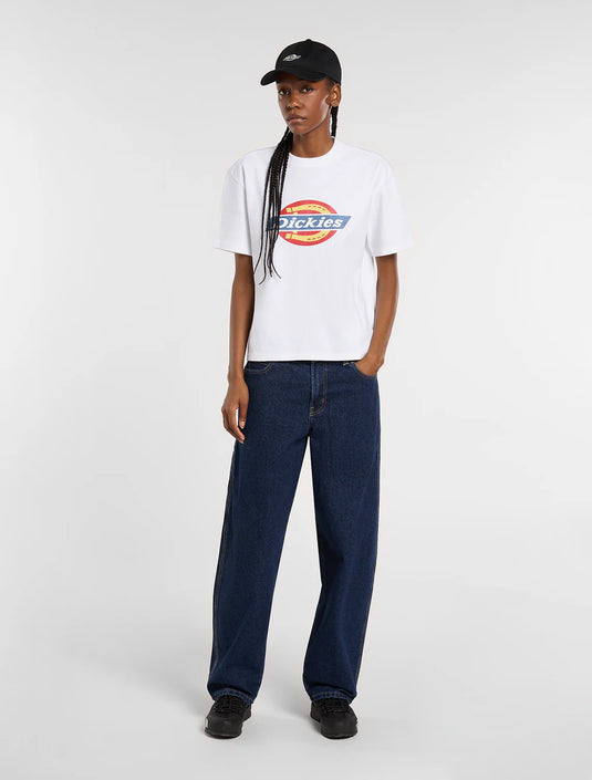 Dickies Women's Icon Medium Weight T-shirt White DK0A888J0WH