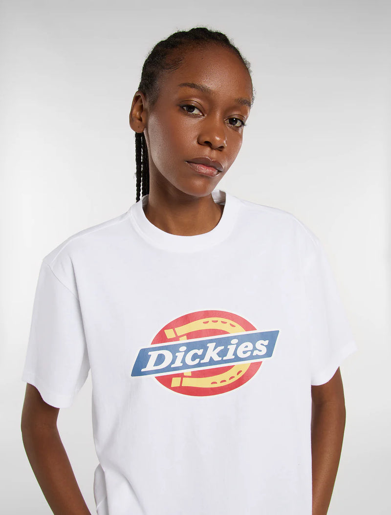 Load image into Gallery viewer, Dickies Women's Icon Medium Weight T-shirt White DK0A888J0WH
