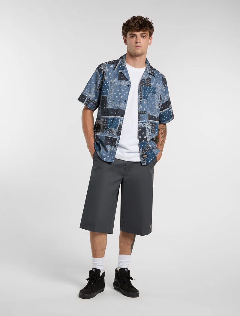 Load image into Gallery viewer, Dickies Men's Glandorf Short Sleeve Shirt Dynamic Blue DK0A889T0DN
