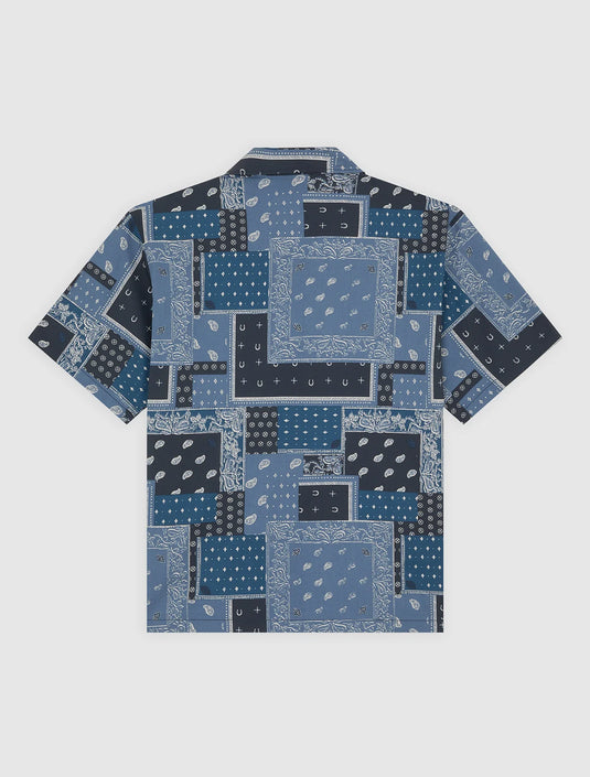 Dickies Men's Glandorf Short Sleeve Shirt Dynamic Blue DK0A889T0DN