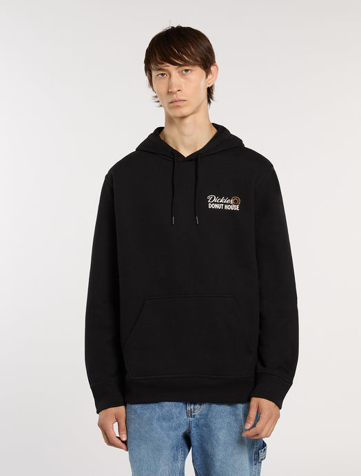 Dickies Men's Donut House Pullover Hoodie Black DK0A88ATBLK