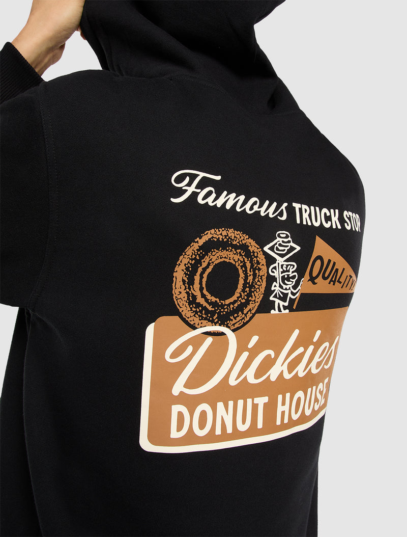 Load image into Gallery viewer, Dickies Men&#39;s Donut House Pullover Hoodie Black DK0A88ATBLK
