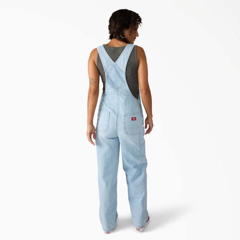 Load image into Gallery viewer, Dickies Women's Loose Denim Bib Fog Blue DK0A88EC0FE
