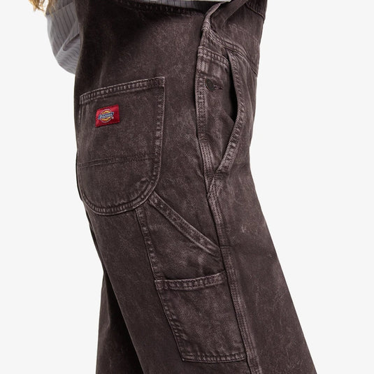 Dickies Women's Classic Denim Bib Dark Brown DK0A88ECL79