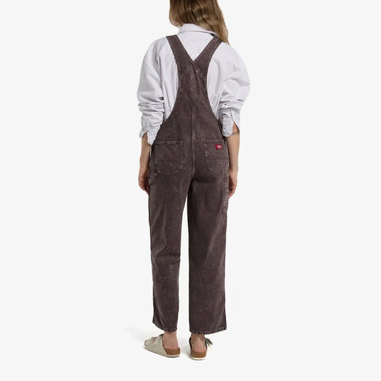 Dickies Women's Classic Denim Bib Dark Brown DK0A88ECL79