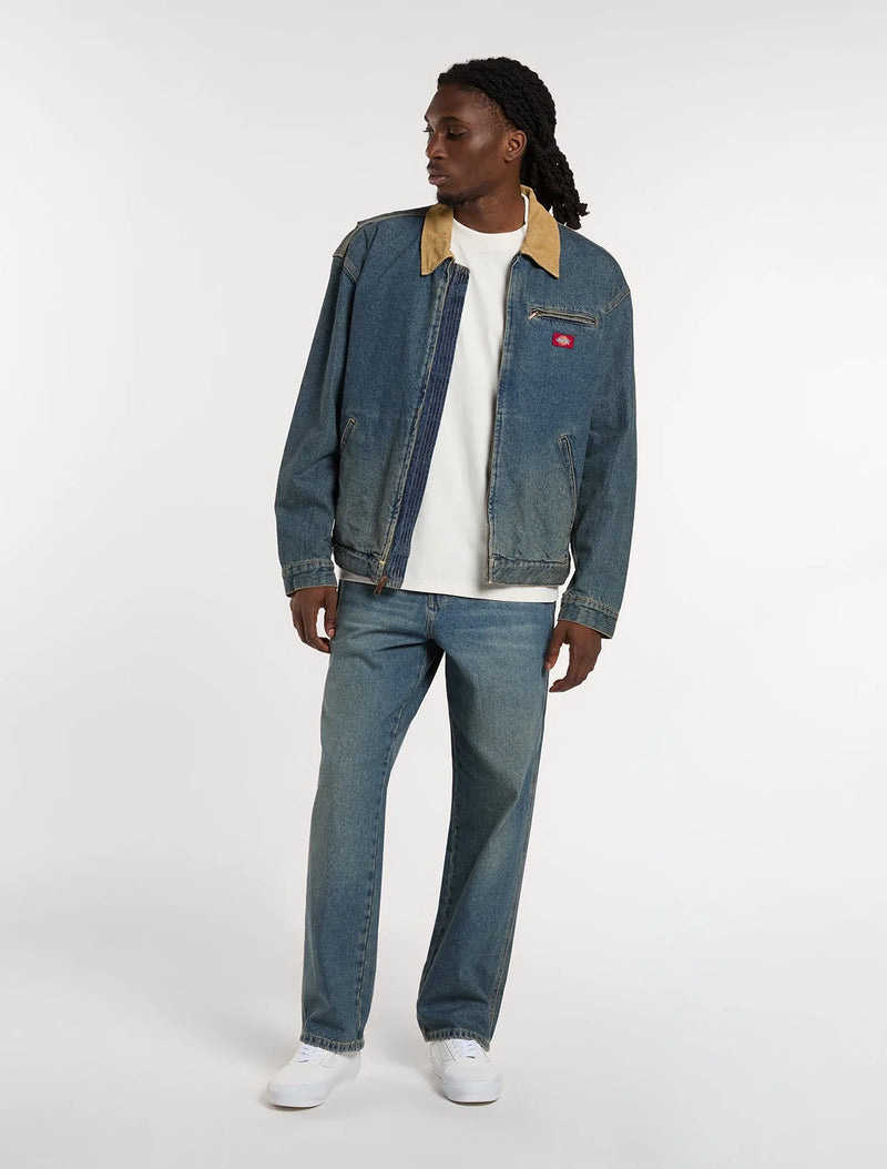 Load image into Gallery viewer, Dickies Men's 958 Baggy Tapered Work Jeans Khaki Tinted Blue DK0A88EDCLB
