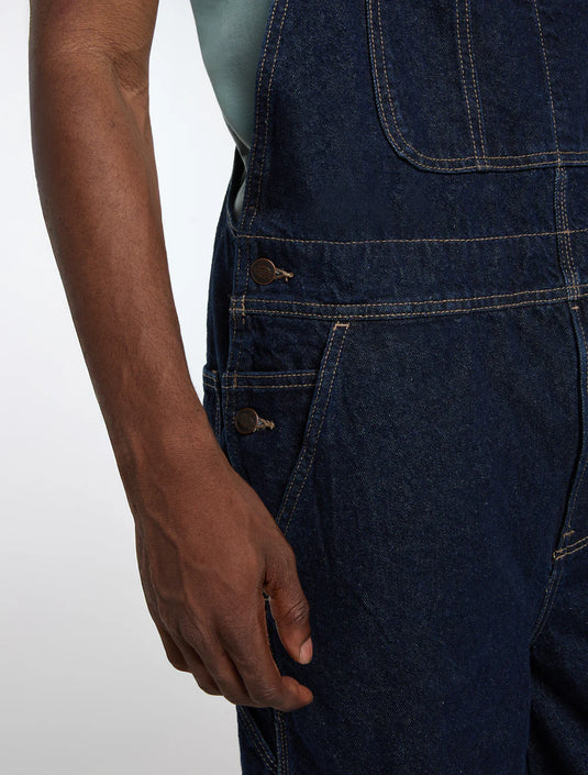 Dickies Men's Loose Denim Bib Rinsed DK0A88EERIN