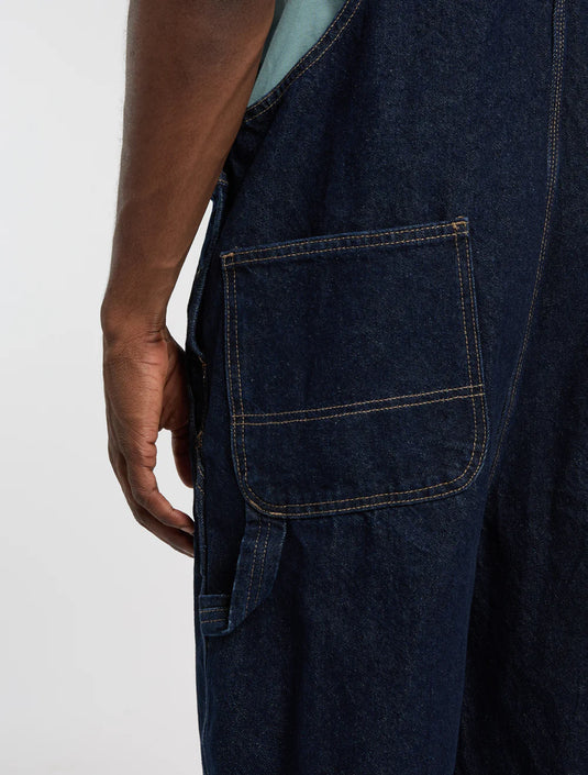 Dickies Men's Loose Denim Bib Rinsed DK0A88EERIN