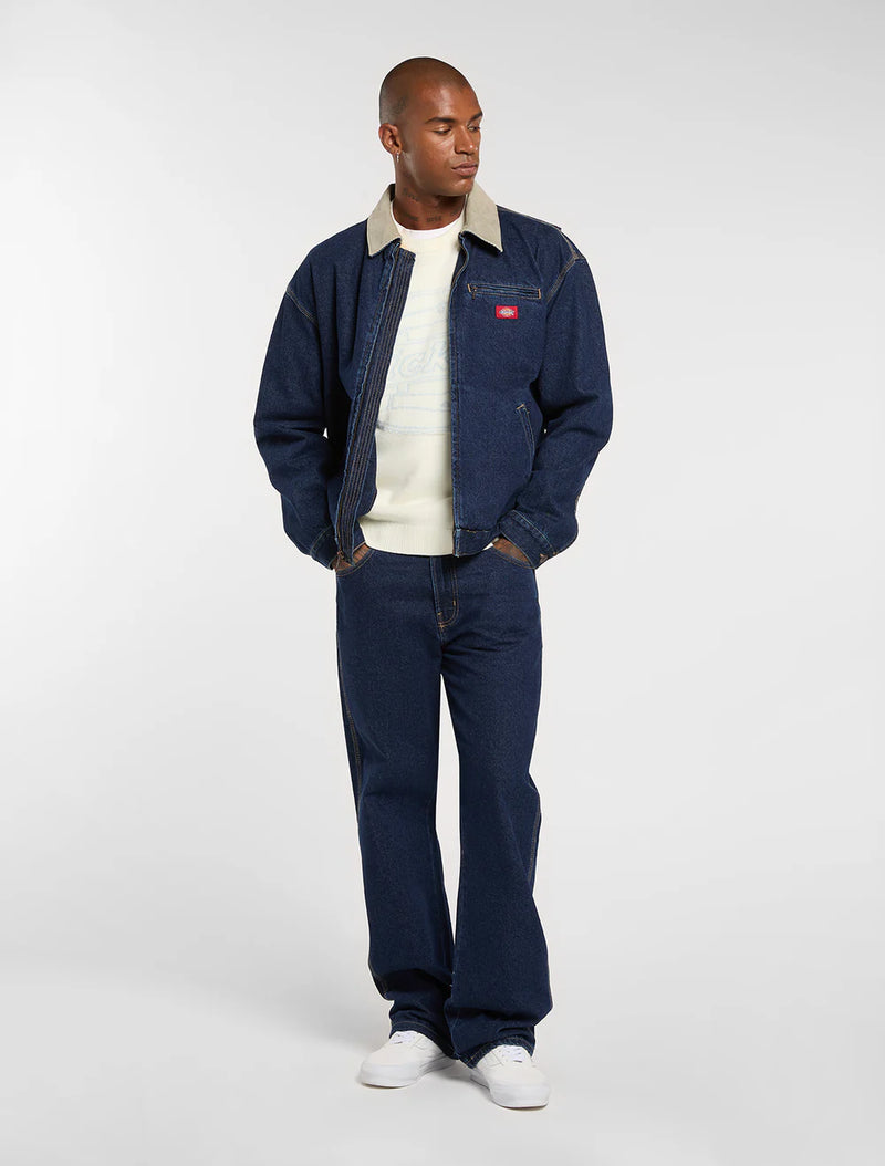 Load image into Gallery viewer, Dickies Men's Denim Painter Jacket Dark Indigo DK0A88EG0DD
