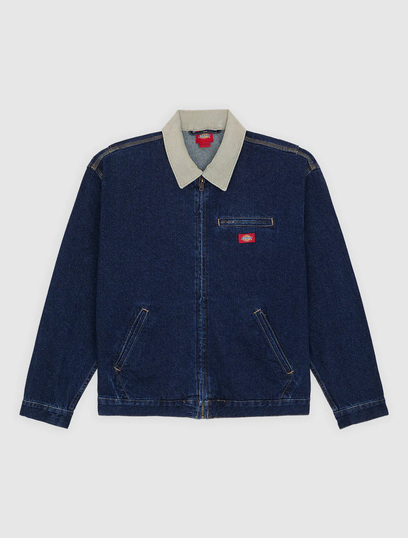 Load image into Gallery viewer, Dickies Men's Denim Painter Jacket Dark Indigo DK0A88EG0DD
