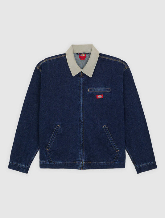 Dickies Men's Denim Painter Jacket Dark Indigo DK0A88EG0DD