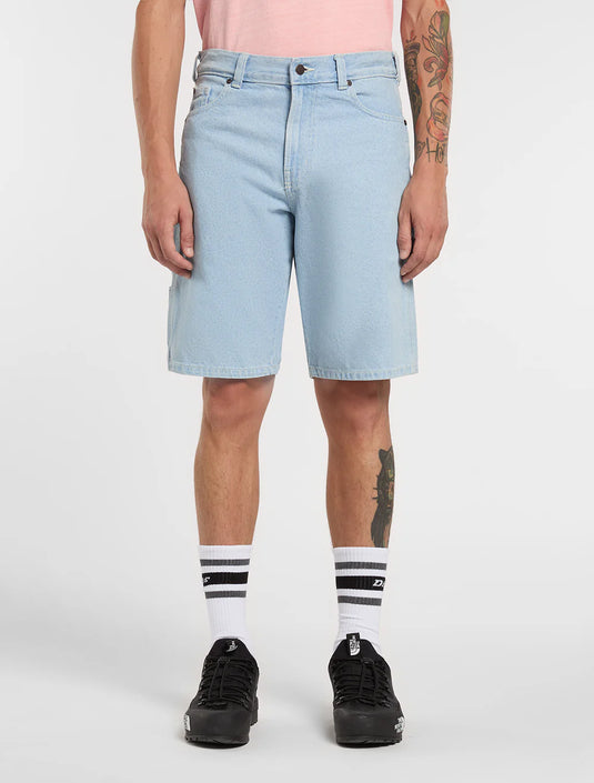 Dickies Men's 993 11-Inch Denim Carpenter Shorts Vintage Blue DK0A88FCC15