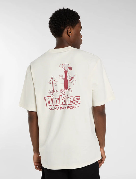 Dickies Men's Fairlawn Midweight T-Shirt Egret DK0A88GEC48