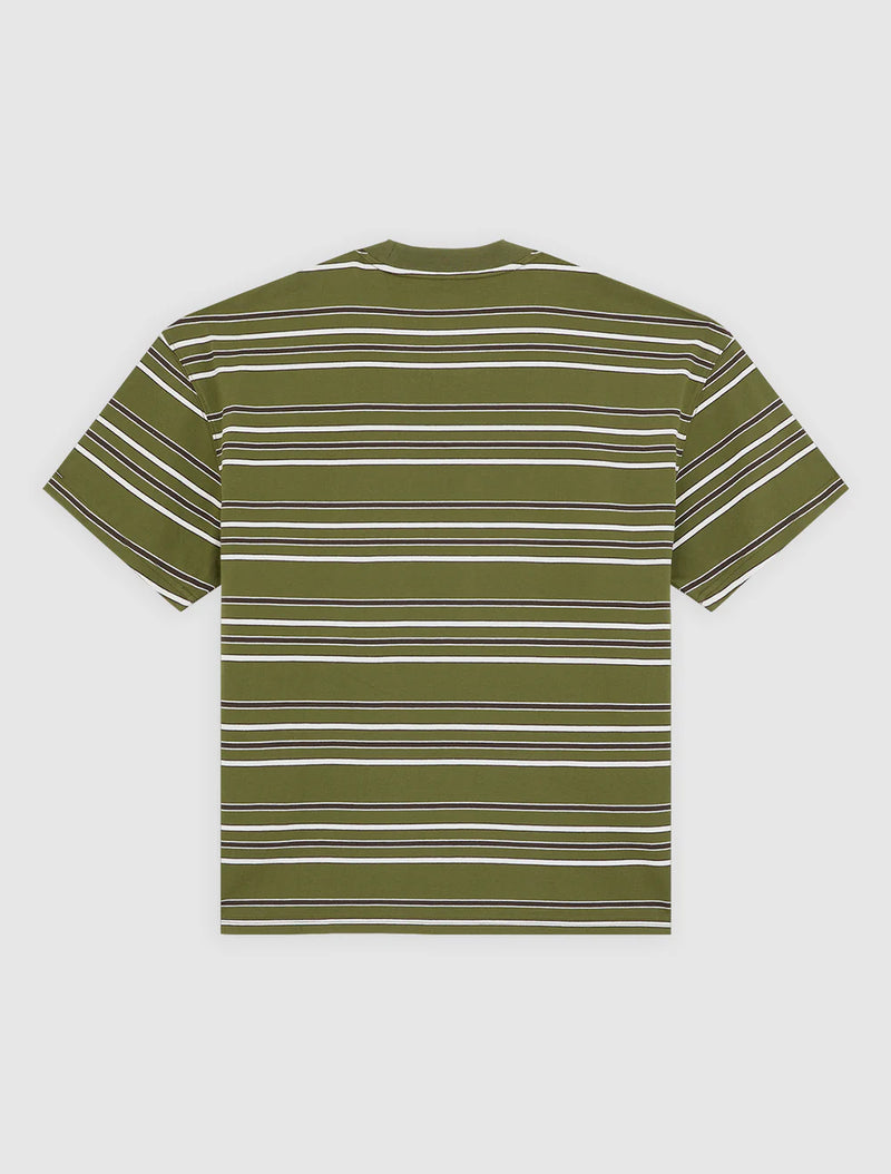 Load image into Gallery viewer, Dickies Men's East Liberty Stripe Midweight T-shirt Cypress DK0A88GFK72

