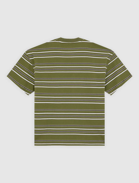Dickies Men's East Liberty Stripe Midweight T-shirt Cypress DK0A88GFK72