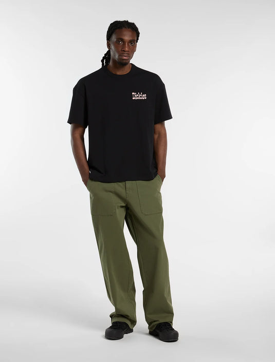 Dickies Men's Polk Mid Weight T-Shirt Black DK0A88G0BLK1