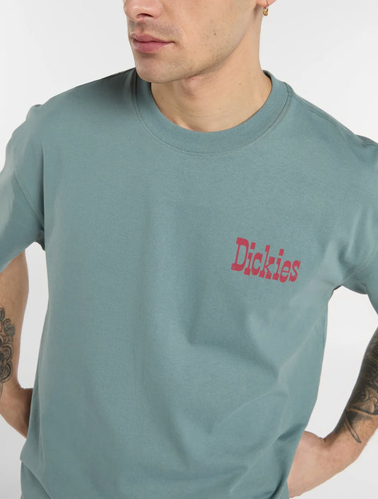 Dickies Men's Polk Mid Weight T-Shirt Stormy Sea DK0A88GOL371