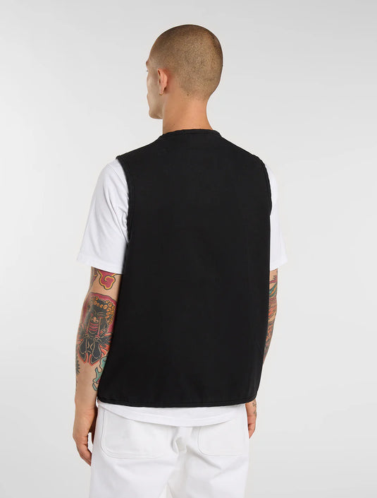 Dickies Men's Canvas Summer Vest Black DK0A88GPBLK