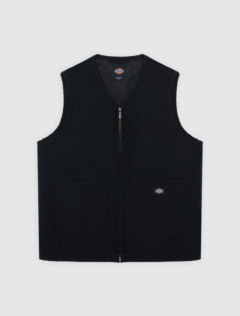 Load image into Gallery viewer, Dickies Men's Canvas Summer Vest Black DK0A88GPBLK
