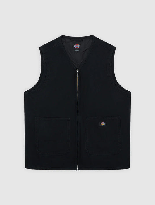 Dickies Men's Canvas Summer Vest Black DK0A88GPBLK