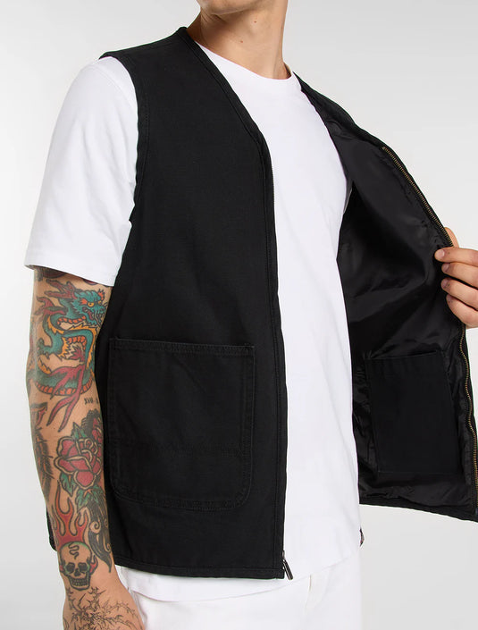 Dickies Men's Canvas Summer Vest Black DK0A88GPBLK