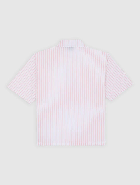 Dickies Men's Venedocia Striped Short-Sleeved Shirt White DK0A88GU0WH