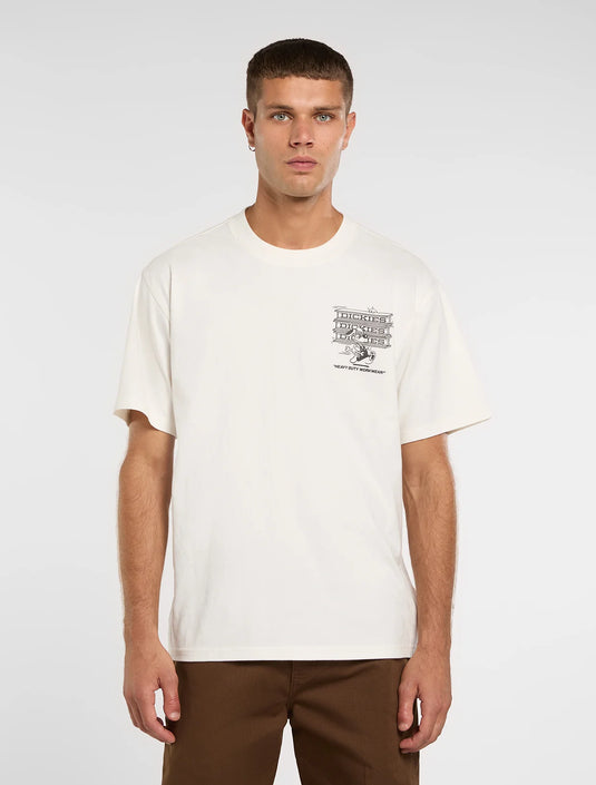 Dickies Men's Lynndyl Lightweight T-Shirt Egret DK0A88JHC48