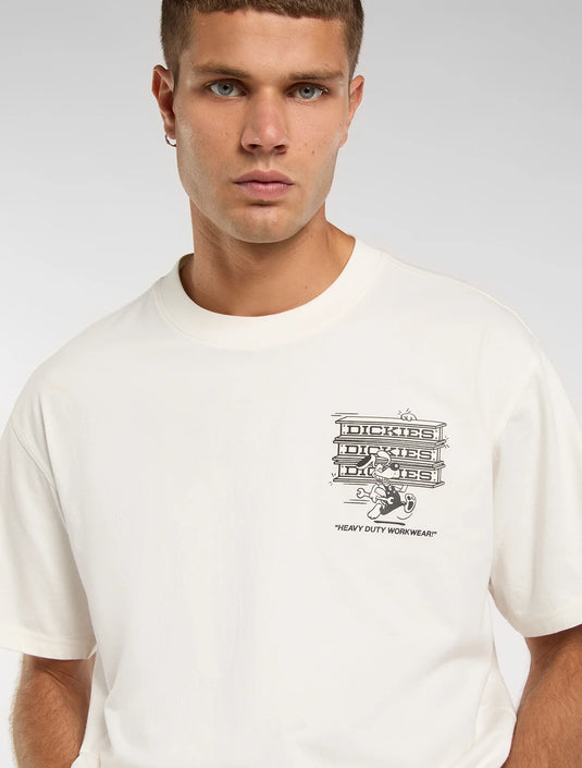 Dickies Men's Lynndyl Lightweight T-Shirt Egret DK0A88JHC48