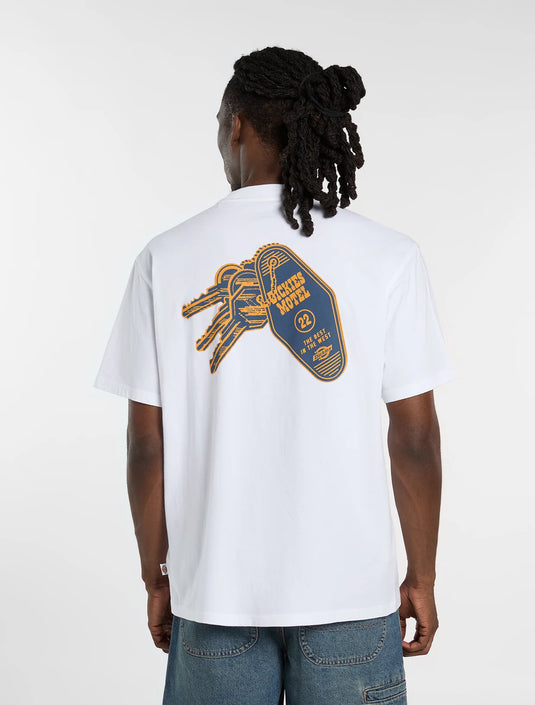 Dickies Men's Plain City Light Weight T-Shirt White DK0A88JI0WH1