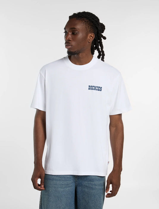 Dickies Men's Plain City Light Weight T-Shirt White DK0A88JI0WH1
