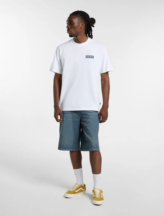 Dickies Men's Plain City Light Weight T-Shirt White DK0A88JI0WH1