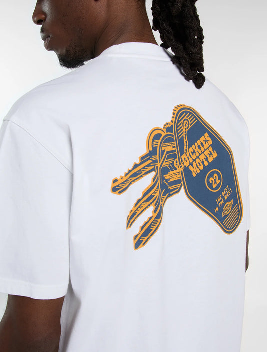 Dickies Men's Plain City Light Weight T-Shirt White DK0A88JI0WH1