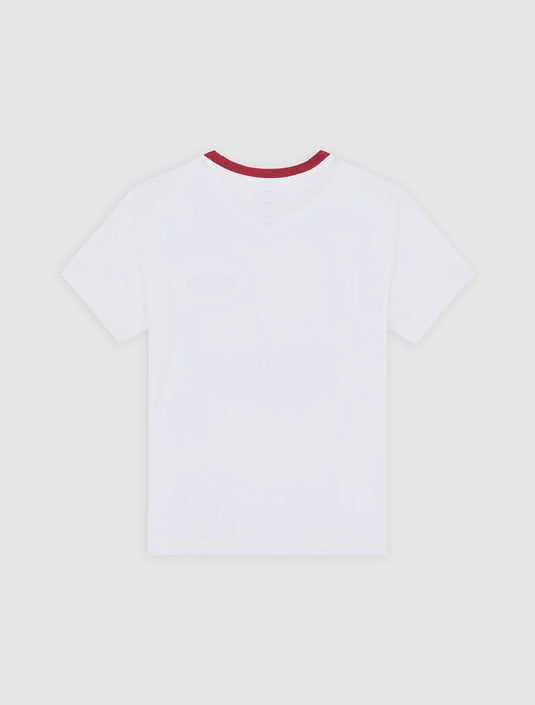 Dickies Women's Plainville Ringer T-Shirt White DK0A88JRWHX1