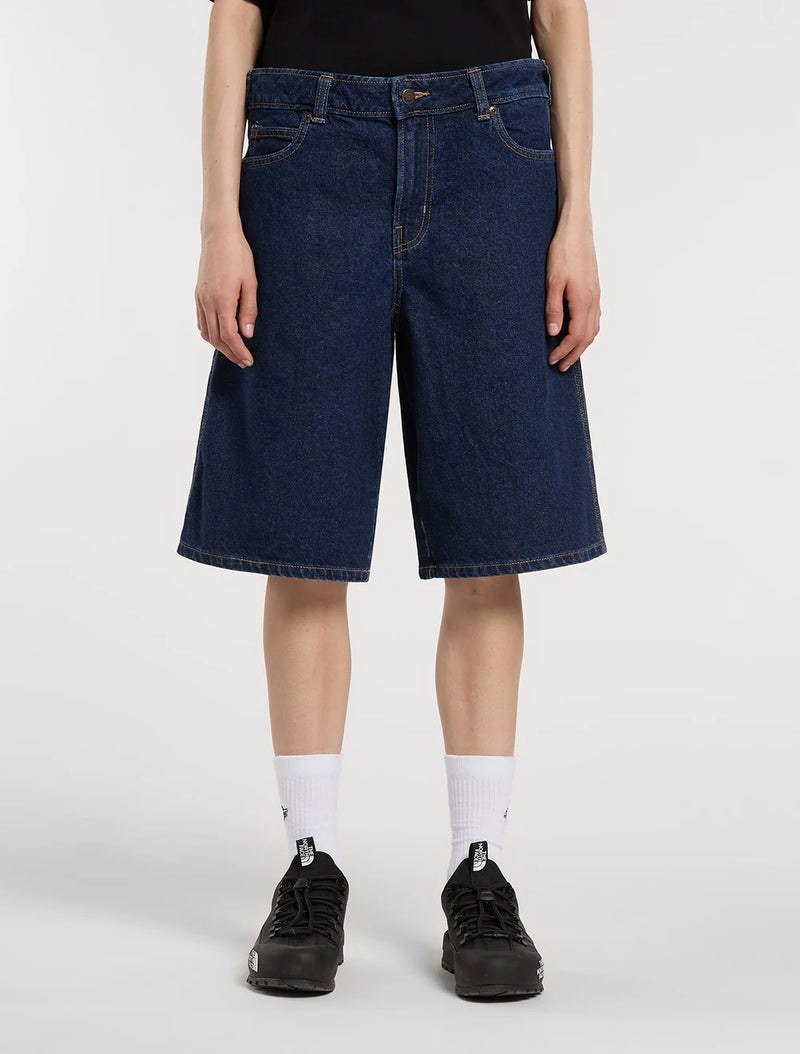 Load image into Gallery viewer, Dickies Women's 957 13-Inch Denim Shorts Dark Indigo DK0A88JS0DD
