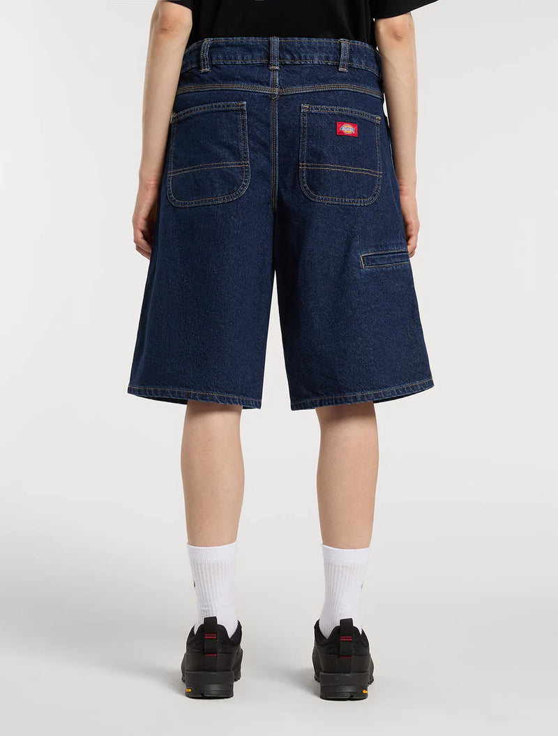 Load image into Gallery viewer, Dickies Women's 957 13-Inch Denim Shorts Dark Indigo DK0A88JS0DD
