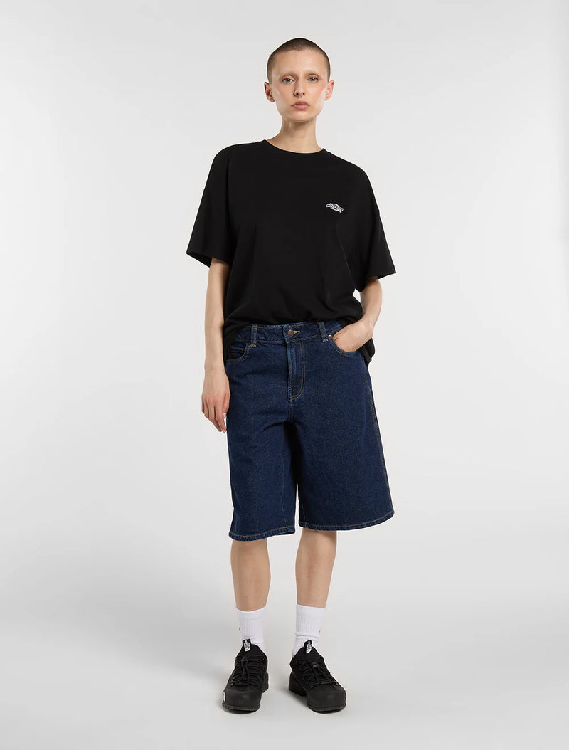 Load image into Gallery viewer, Dickies Women's 957 13-Inch Denim Shorts Dark Indigo DK0A88JS0DD
