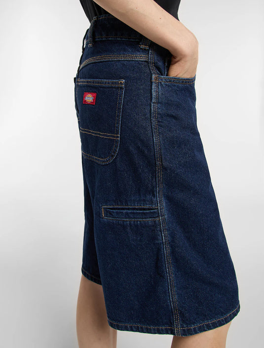 Dickies Women's 957 13-Inch Denim Shorts Dark Indigo DK0A88JS0DD