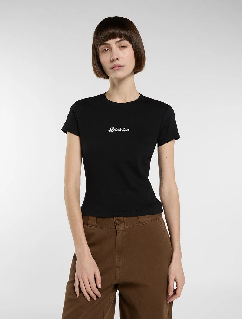 Load image into Gallery viewer, Dickies Women's Wellsville Medium Weight T-Shirt Black DK0A88JTBLK1
